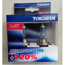Лампи автомобільні H7 Tunsgram Megalight Ultra +120%