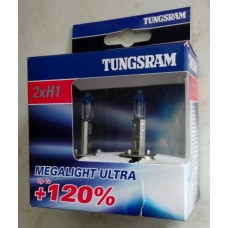 Лампи автомобільні H1 Tunsgram Megalight Ultra +120%